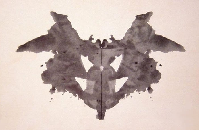 Rorschach-Tintenklecks, Tafel 1